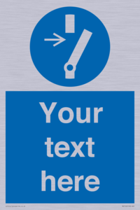 Custom Disconnect Sign